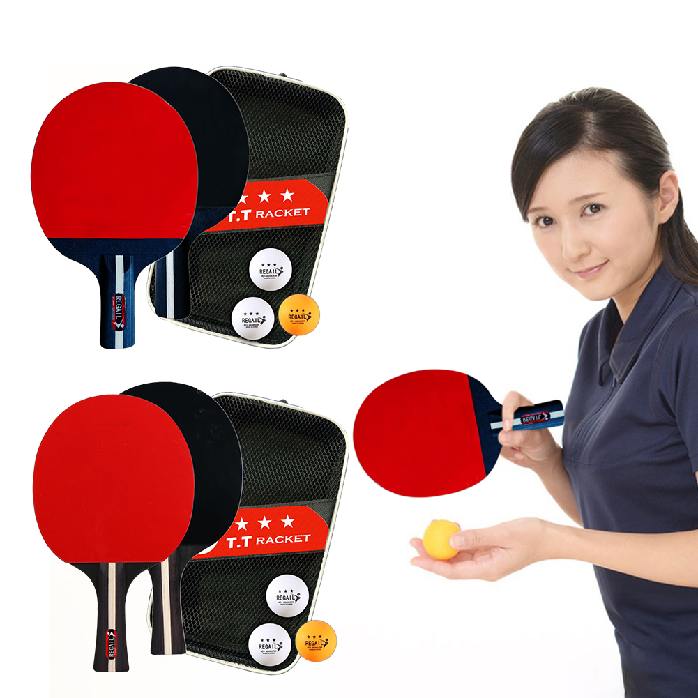 Table Tennis Racket 2 Rackets  - Table Tennis Olympics 评论和价格